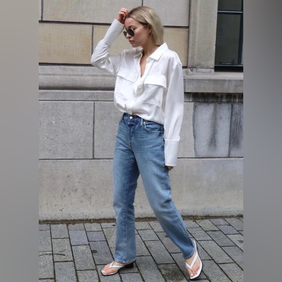 Frame le Pixie Slouch Jeans - Picture 2 of 4